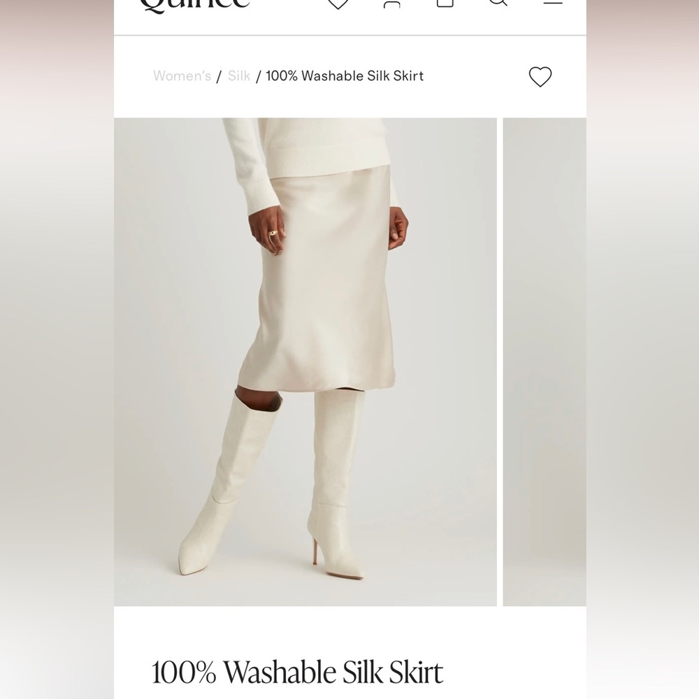 Quince washable skirt